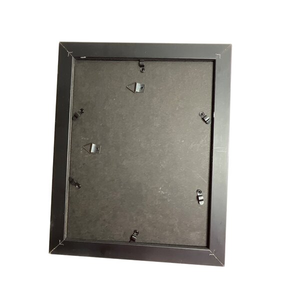 Set Of 3 Black Picture Frames 5x7 8x10 & 4x6 Wood-Look Plastic Tabletop/Wall - Picture 5 of 8